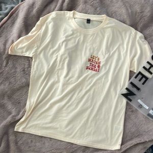 SHEIN Let’s Watch the Sunset oversized graphic tee sz L New